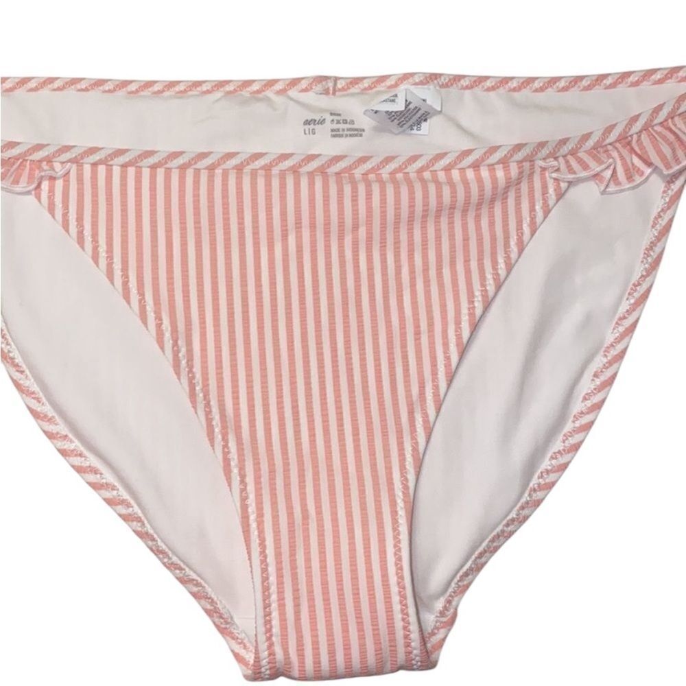 ✨HP✨Aerie Seersucker Ruffle Bikini Bottom✨